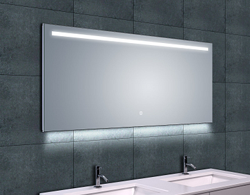 Wiesbaden Ambi one LED spiegel met spiegelverwarming 140x60 cm chroom