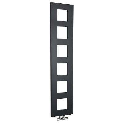 Sapho Blok handdoekradiator 28x133 mat zwart