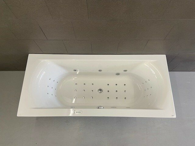 Riho Lima bubbelbad met Excellent systeem 160x70 wit