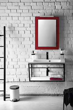 SKA Moderno complete badkamermeubel met frame 60 mat zwart