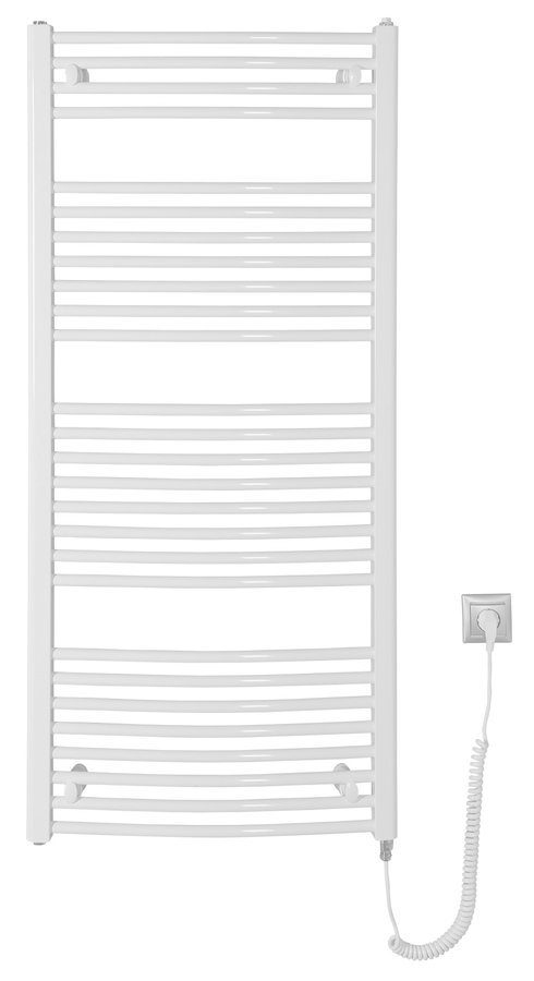 Aqualine Orbit elektrische handdoekradiator 60x132 wit