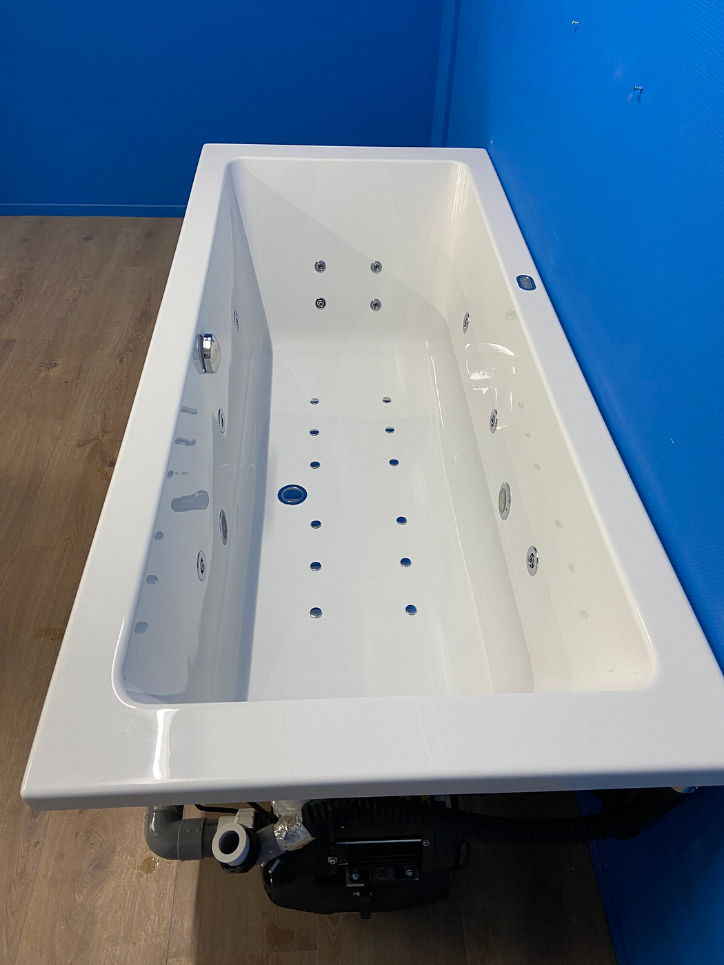 Bruynzeel Plano bubbelbad met Premium systeem 190x90 wit