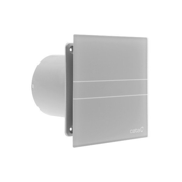 E-100 GS badkamerventilator 8W stopcontact 100 mm zilver