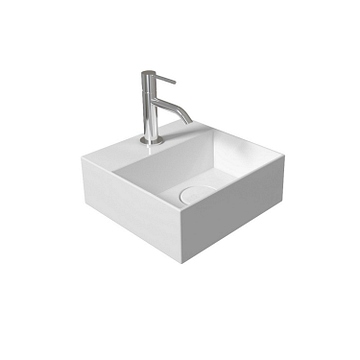 Salenzi Spy fontein 30x30cm Glans Wit fontein toilet 1