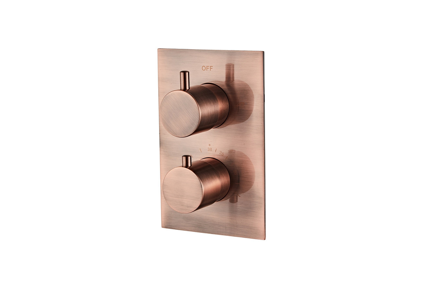 Saniclear Copper douche inbouwthermostaat geborsteld koper