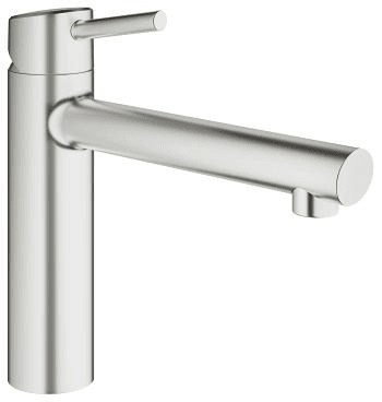 Grohe Concetto Keukenkraan Supersteel met Medium uitloop