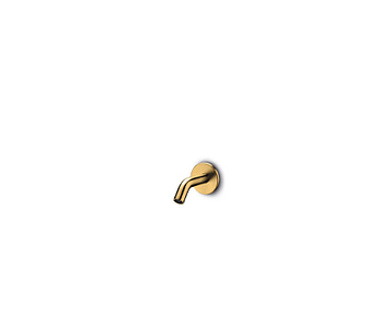 JEE-O Slimline extra korte gebogen uitloop mat goud - 800-3935