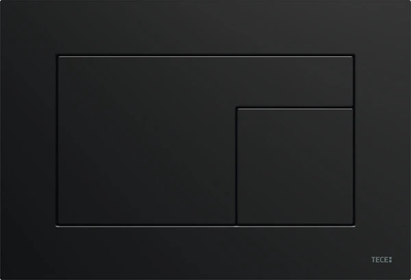 TECEvelvet toiletbedieningspaneel voor duospoeltechniek zwart