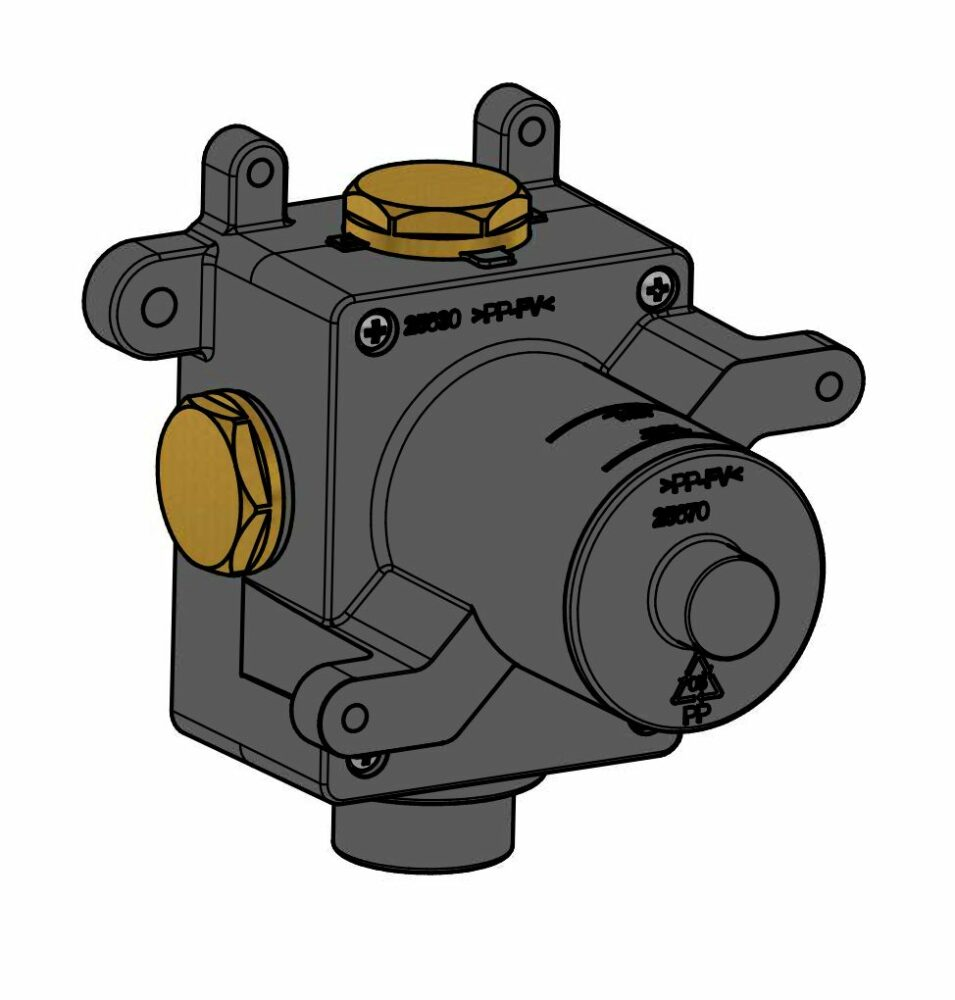 Hotbath MHF007 High Flow inbouwbox voor stopkraan