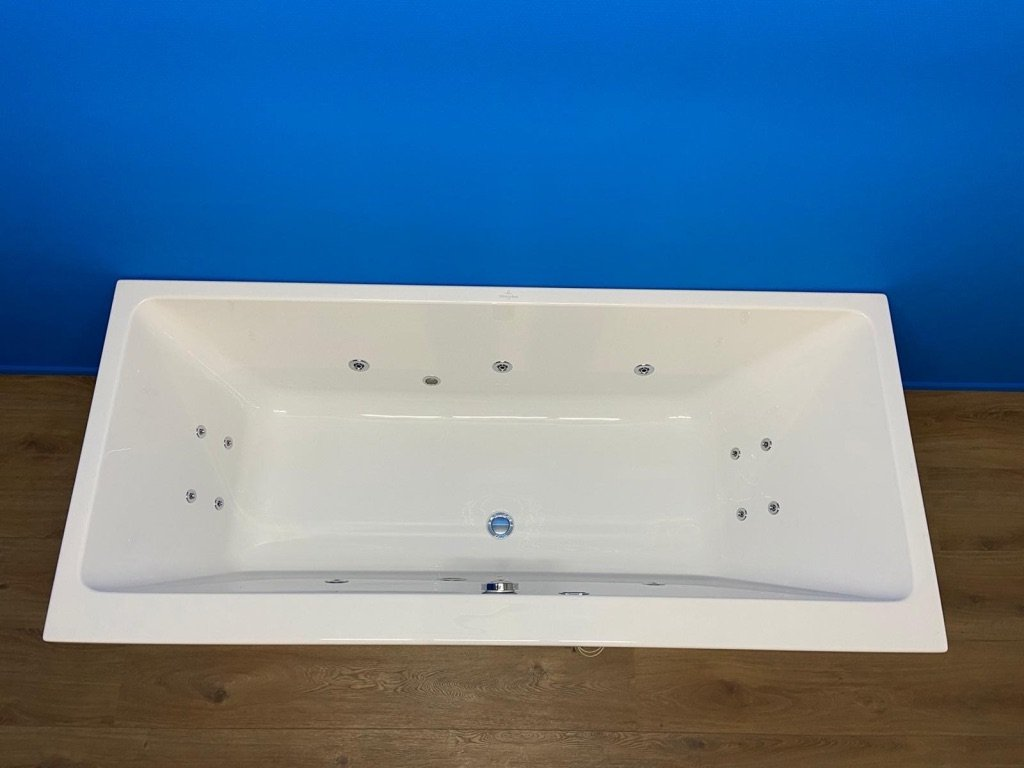 Villeroy & Boch Subway bubbelbad met Basic systeem 190x90 wit