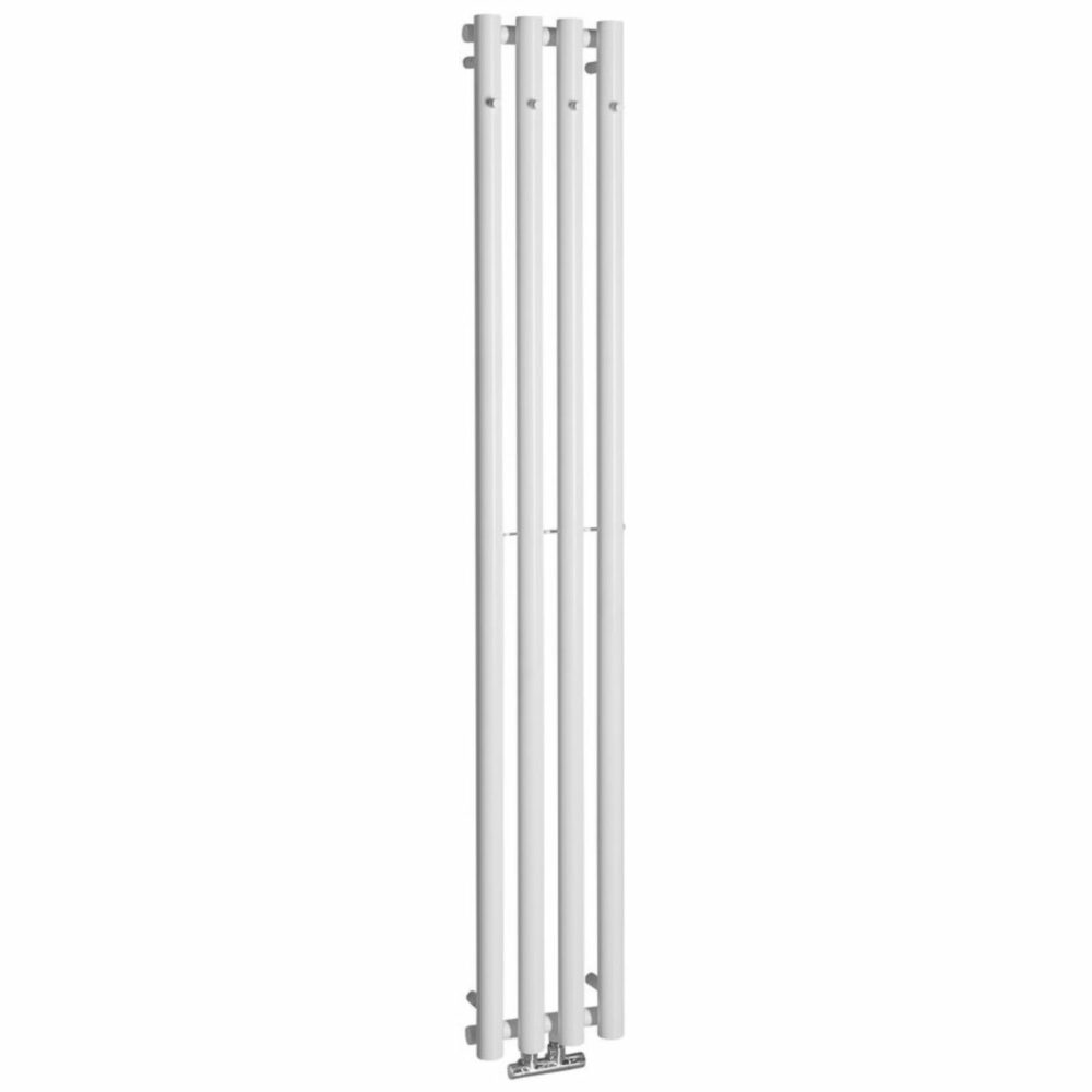 Sapho Pilon badkamerradiator met 4 haken 27x180 mat wit