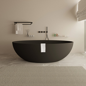 Neuer Idro 2.0 vrijstaand bad ovaal 180x80 beton grijs
