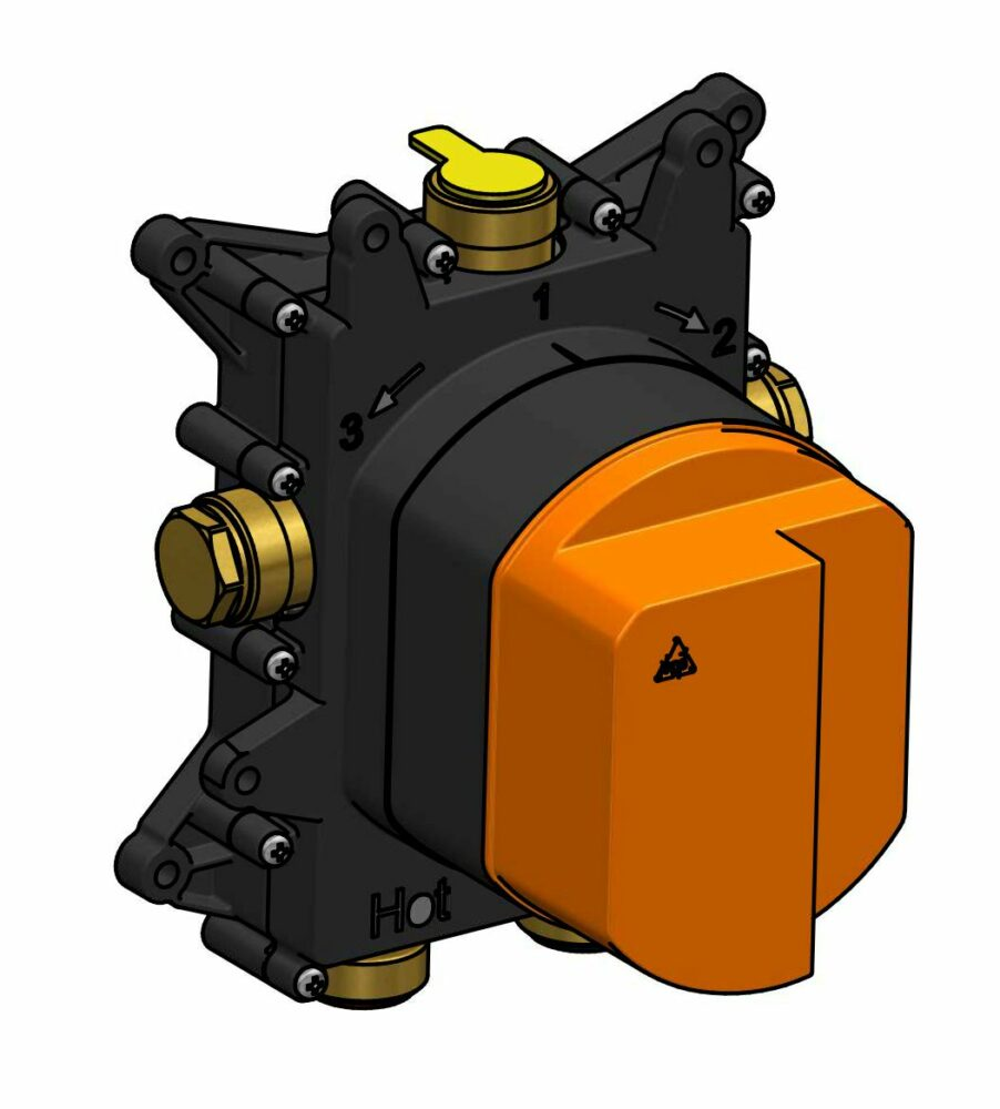 Hotbath MB009 High Flow inbouwbox voor 2-weg stop-omstel