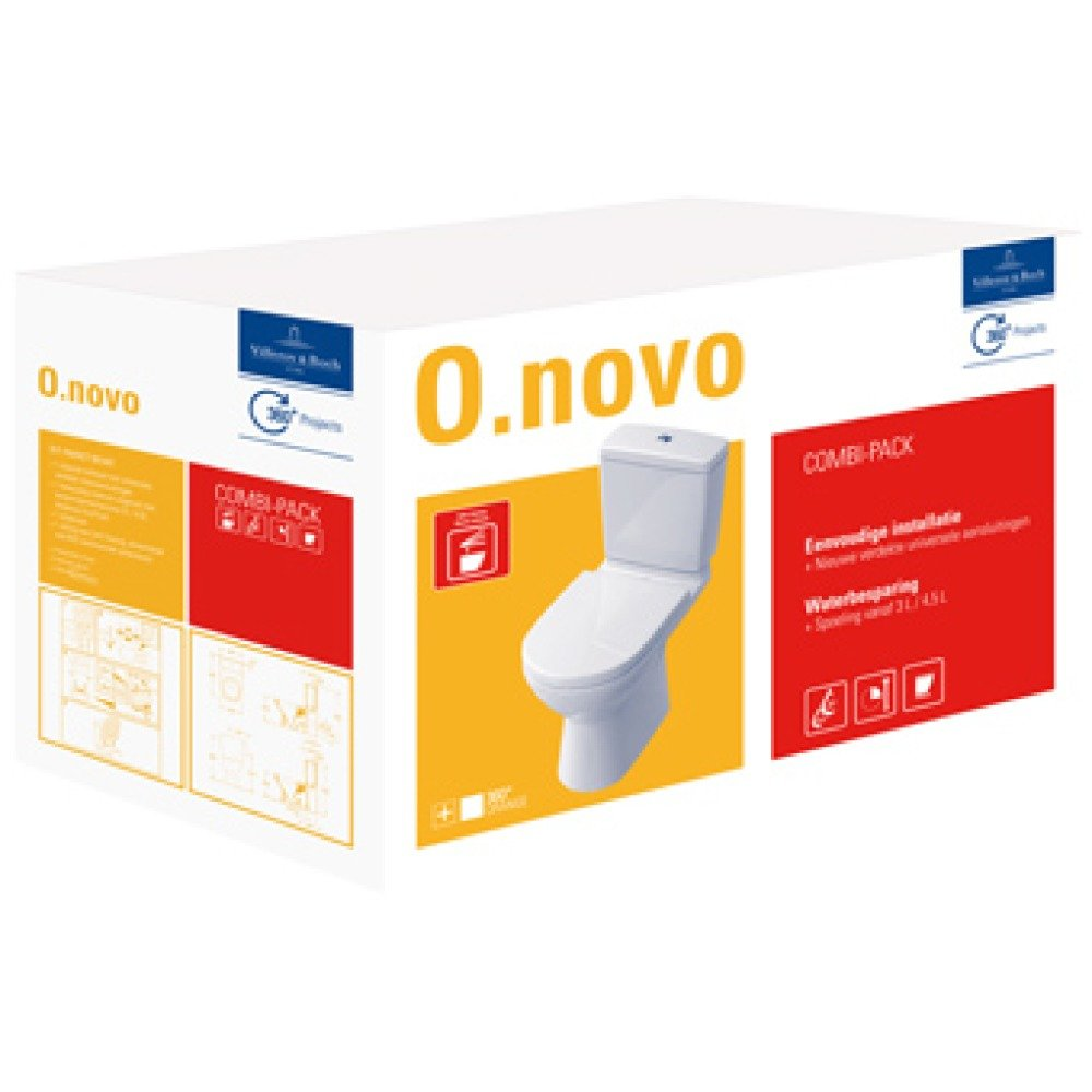 Villeroy & Boch O. novo Ceramic+ one-pack met zitting wit PK