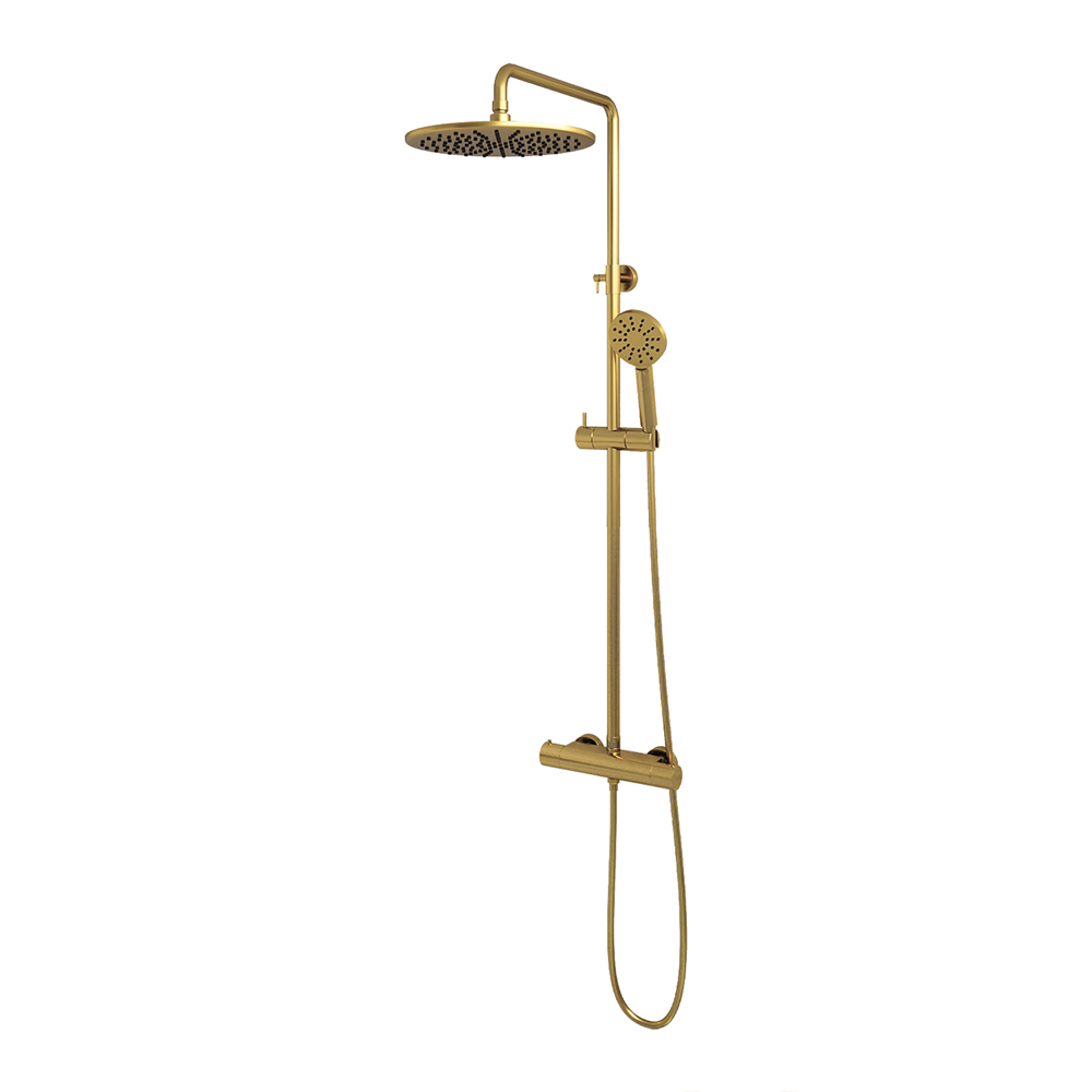 Brauer Gold Edition opbouw regendouche ronde handdouche 30 goud