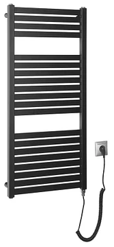 Aqualine Tondi elektrische handdoekradiator 300W 45x97 mat zwart
