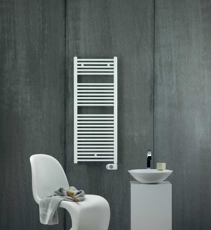 Zehnder Aura elektrische radiator met LCD-bediening 146.6x60cm wit