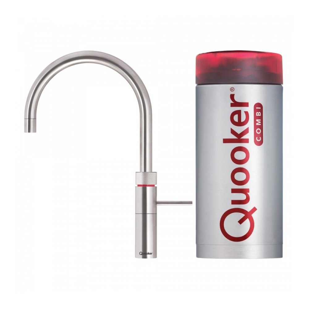 Quooker Fusion Round kokend waterkraan met COMBI boiler RVS