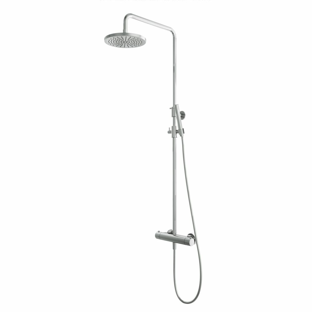 Hotbath Buddy SDS1 opbouw regendouche staafhanddouche 25 geborsteld nikkel