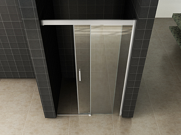 Wiesbaden Puerta nisdeur met 1 schuifdeur 1200 x 2000 x 8 mm nano helder glas/chroom