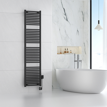 Wiesbaden Elara elektrische radiator Smart WiFi 181,7 x 45 cm mat zwart