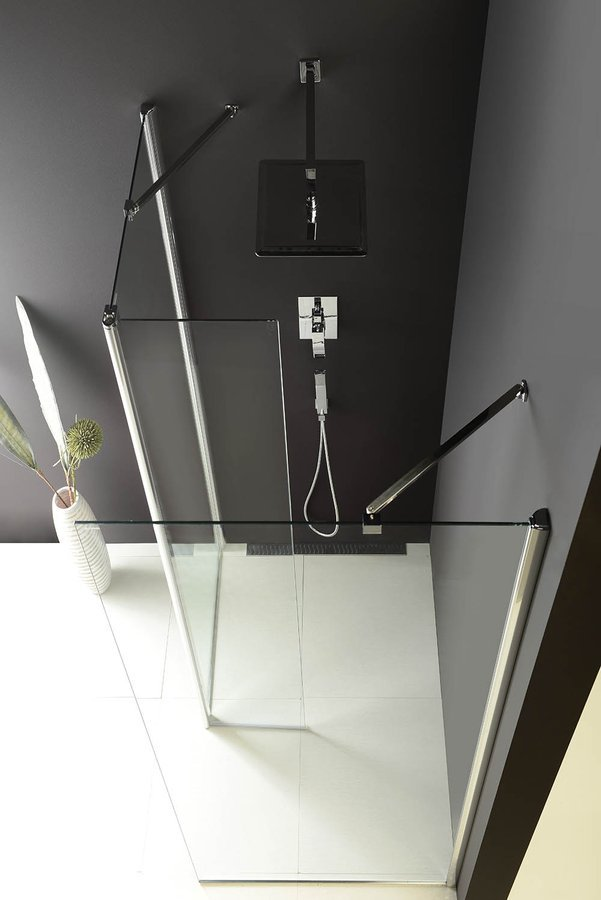 Modular Shower Wandmontage glazen wand voor draaideur 1200mm