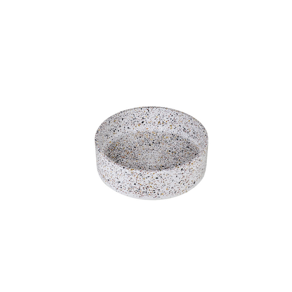 Ideavit Idea.Ora-E5 ronde waskom 39 terrazzo wit