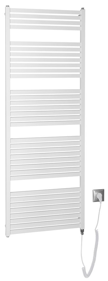 Aqualine Tondi-E elektrische handdoekradiator 60x169 wit