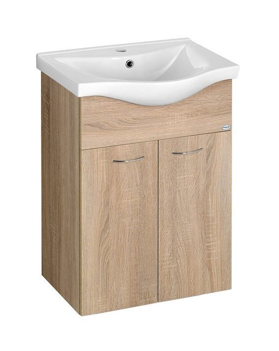 Keramia Fresh Badkamermeubel 51,1x74x34cm oak platin