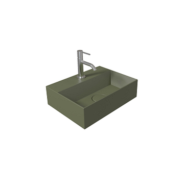 Salenzi Spy fontein 40&#215;30 cm Mat Groen fontein toilet 1