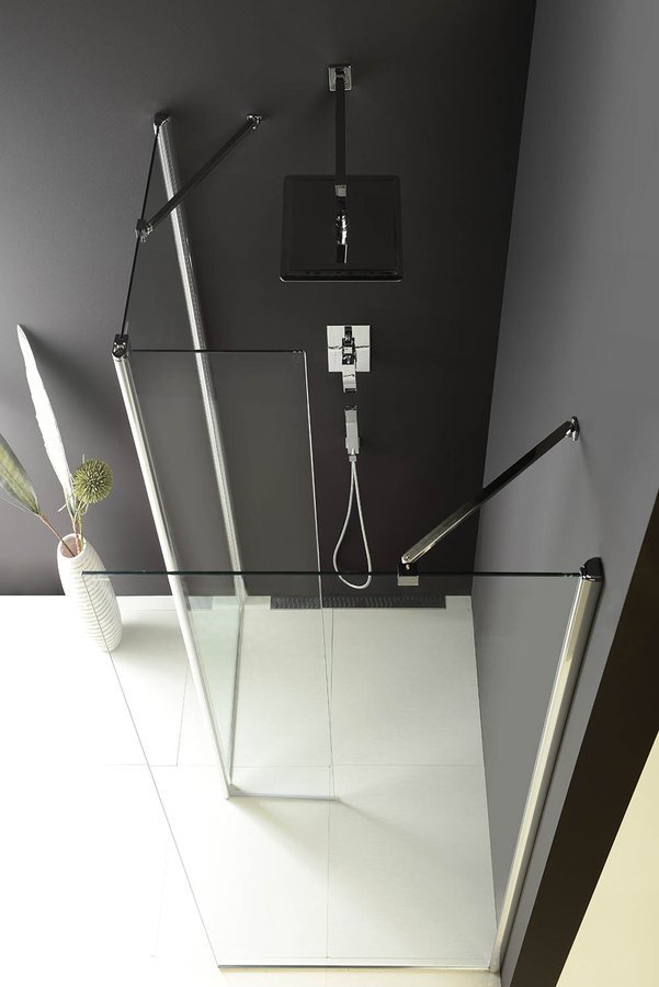 Modular Shower Wandmontage glazen wand voor draaideur 900mm