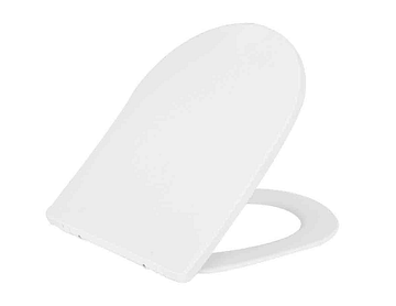 Wiesbaden Shade slim toiletzitting softclose en quick release mat wit