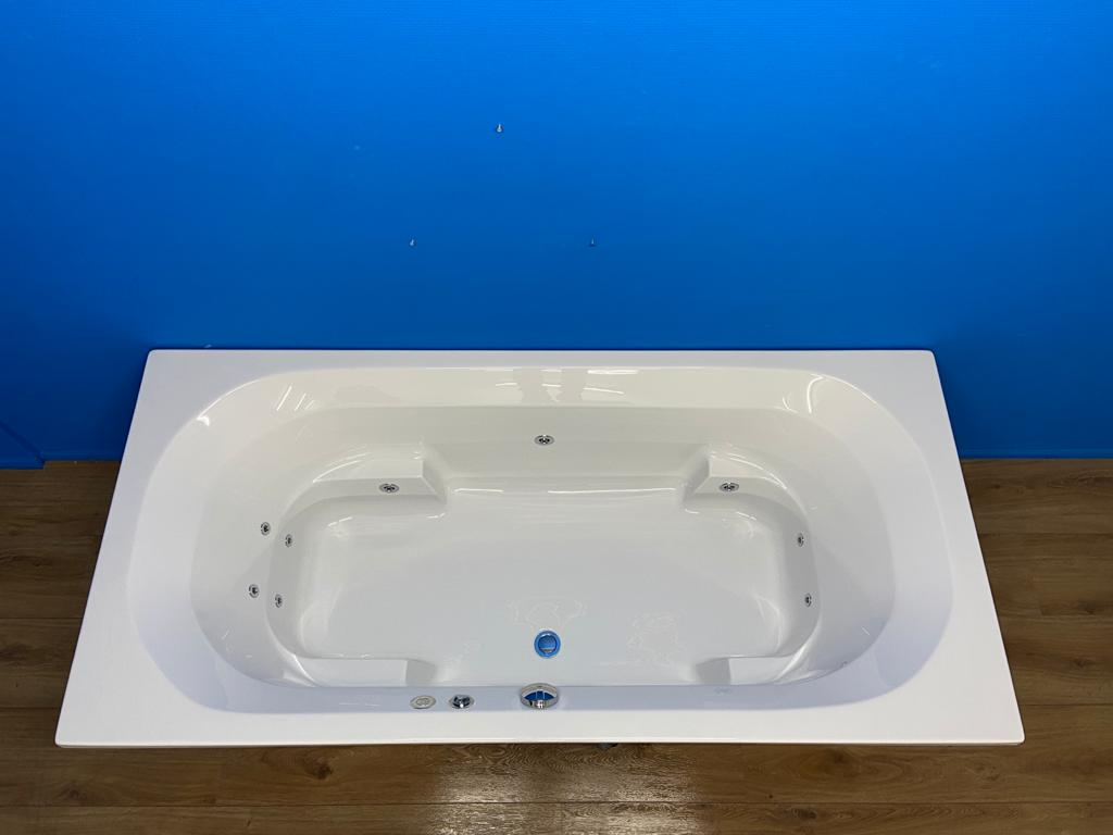 Xenz Kanaga bubbelbad met Koller WP2 systeem 190x90 mat wit