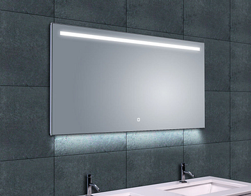 Wiesbaden Ambi one spiegel rechthoek met LED, dimbaar en spiegelverwarming 120 x 60 cm