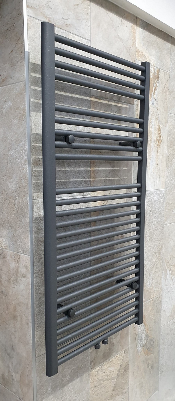 Neuer Lydia radiator met midden-onderaansluiting 120x60 grafiet