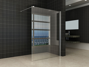 Wiesbaden Comfort inloopdouche 1400 x 2000 x 8 mm nano helder glas/chroom