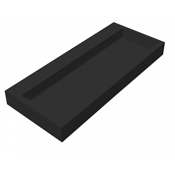 Best Design Just Solid Nero Opera 100 wastafel 100x42 mat zwart