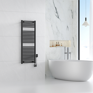 Wiesbaden Elara elektrische radiator Smart WiFi 118,5 x 45 cm mat zwart