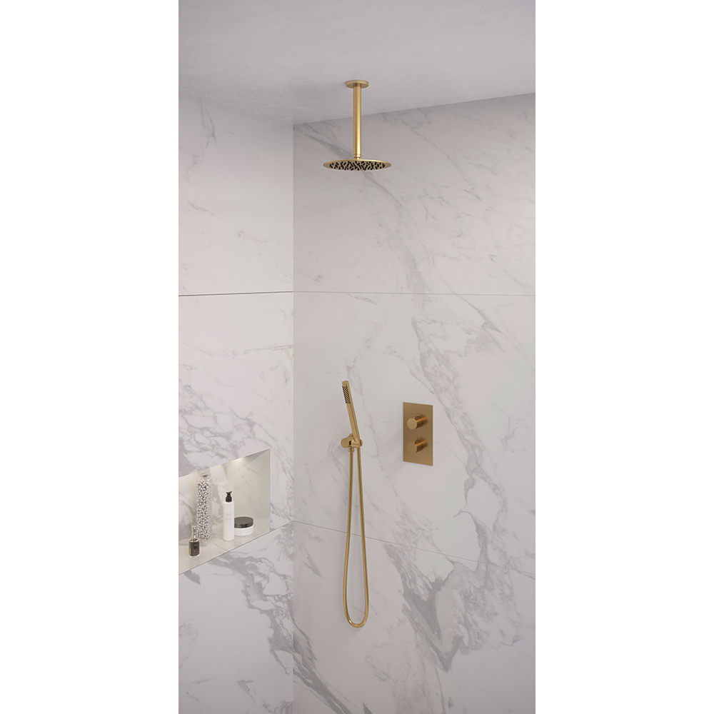 Brauer Gold Edition doucheset met staafhanddouche 3-weg 20 goud