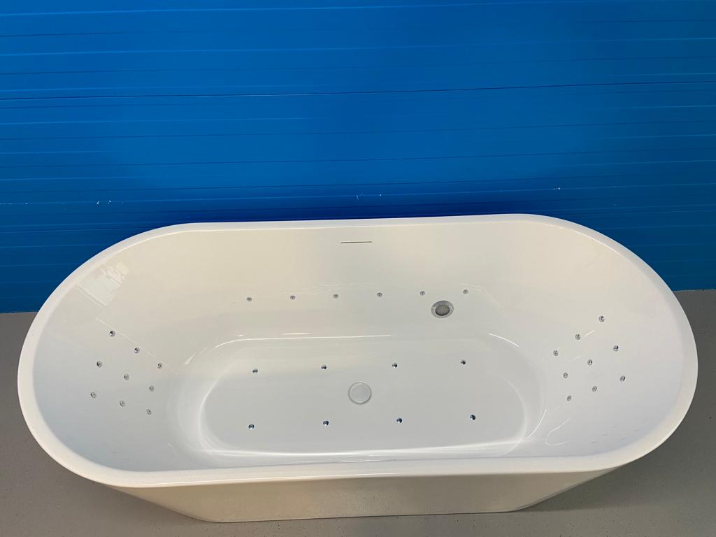 Wiesbaden Libero bubbelbad met Supreme systeem 178x80 wit