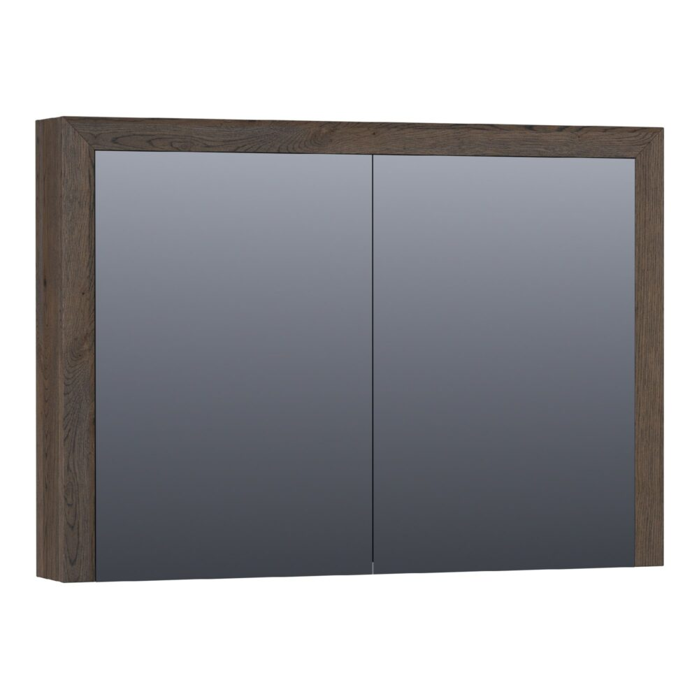 Topa Massief Eiken spiegelkast 100 black oak