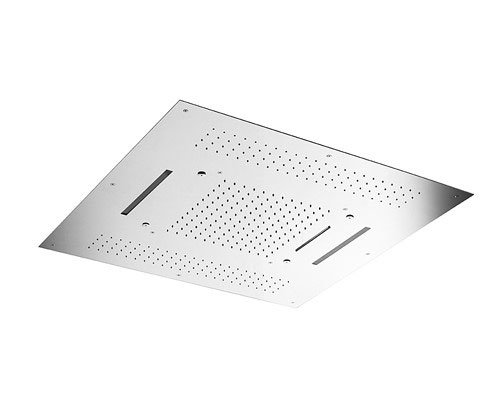 Hotbath Mate M173 regendouche met LED en cascade vierkant 95 cm chroom