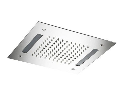 Hotbath Mate M174 inbouw hoofddouche met LED vierkant 30 cm chroom