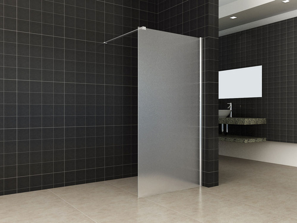 Wiesbaden Comfort inloopdouche 1200 x 2000 x 10 mm nano melkglas/chroom