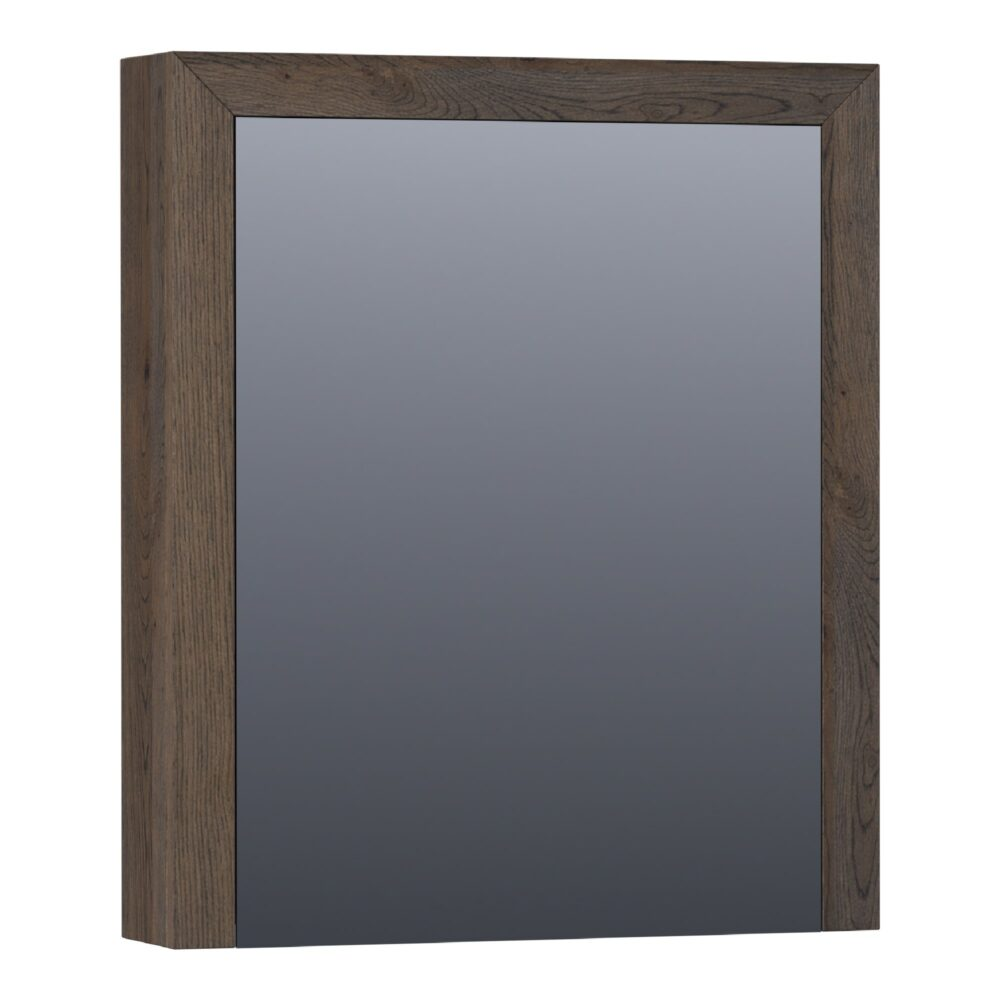 Topa Massief Eiken spiegelkast linksdraaiend 60 black oak