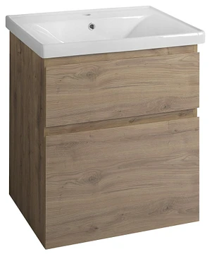 Aqualine Altair wastafelonderkast 62 eiken emporio