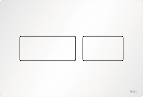 TECEsolid toiletbedieningspaneel voor duospoeltechniek mat wit