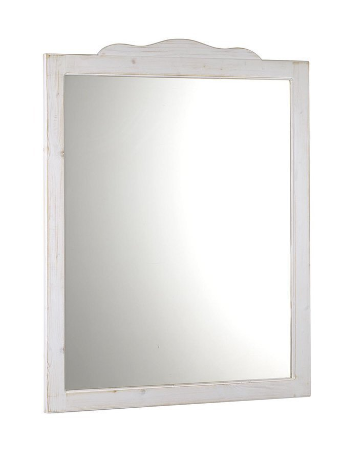 Retro Spiegel 89x115cm oud wit