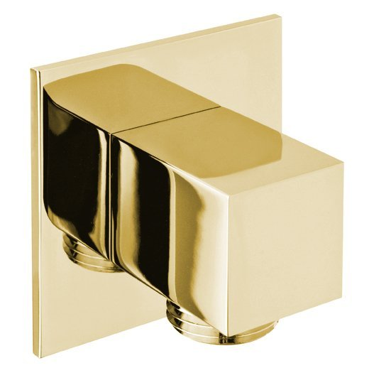 Sapho vierkante handdouche aansluiting 5x5cm goud