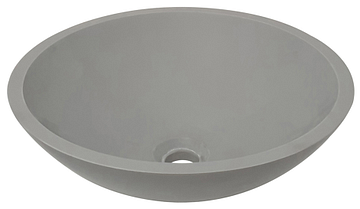 Wiesbaden Valerie waskom rond 43 x 13 cm solid surface betonlook